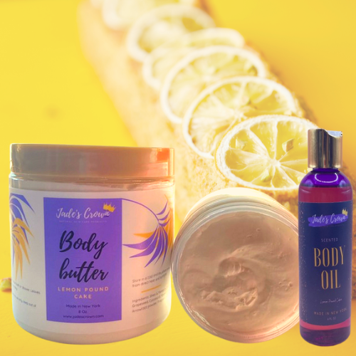 Lemon Pound Cake body oil & butter bundle - Jade's Crown